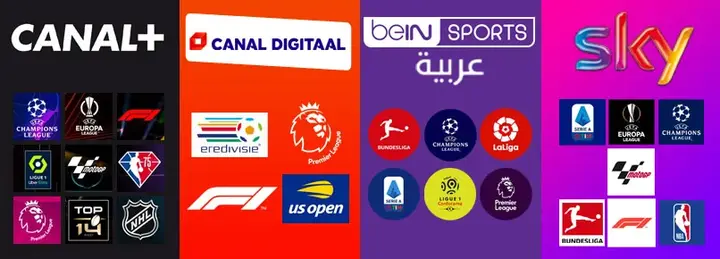 القنوات والأقمار الرياضية